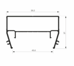 Polycarbonate Diffuser for Profile Gamma 50 – 50m - Image 2