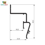 PVC Diffuser for Profile Contour Pro Lux – 100m - Image 2